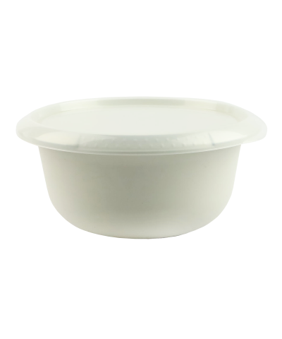 Miska kuchenna z plastikową pokrywą ecru 2,75l