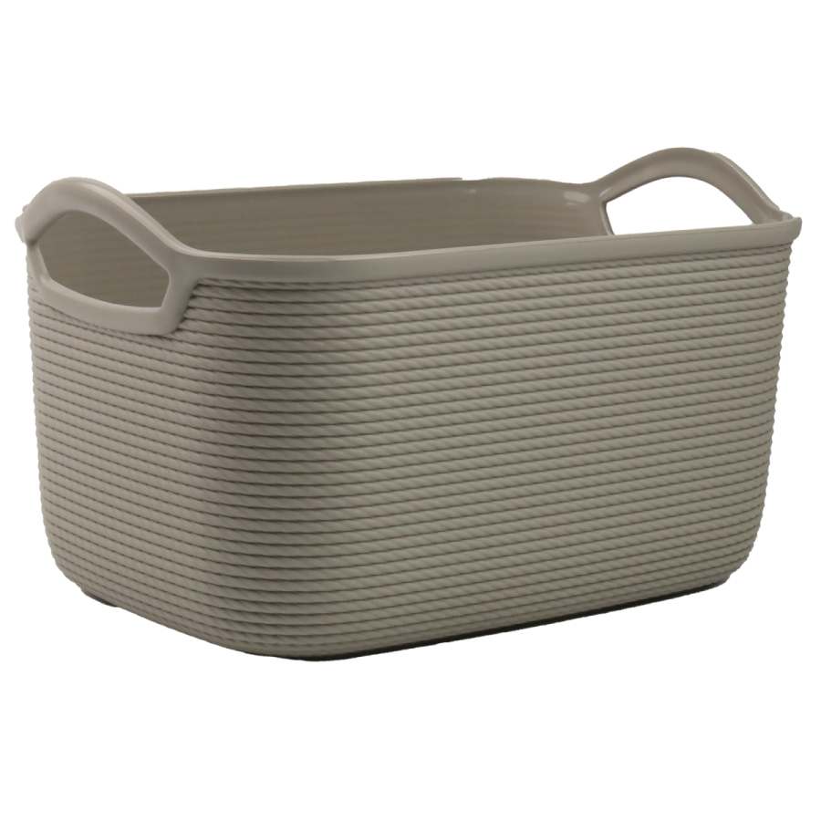 Koszyk plastikowy Juta szary 31,5x22cm