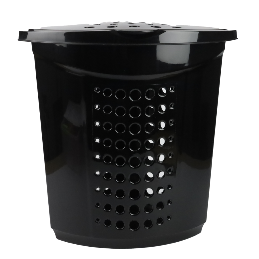 Kosz na pranie VIKING narożny 45l czarny