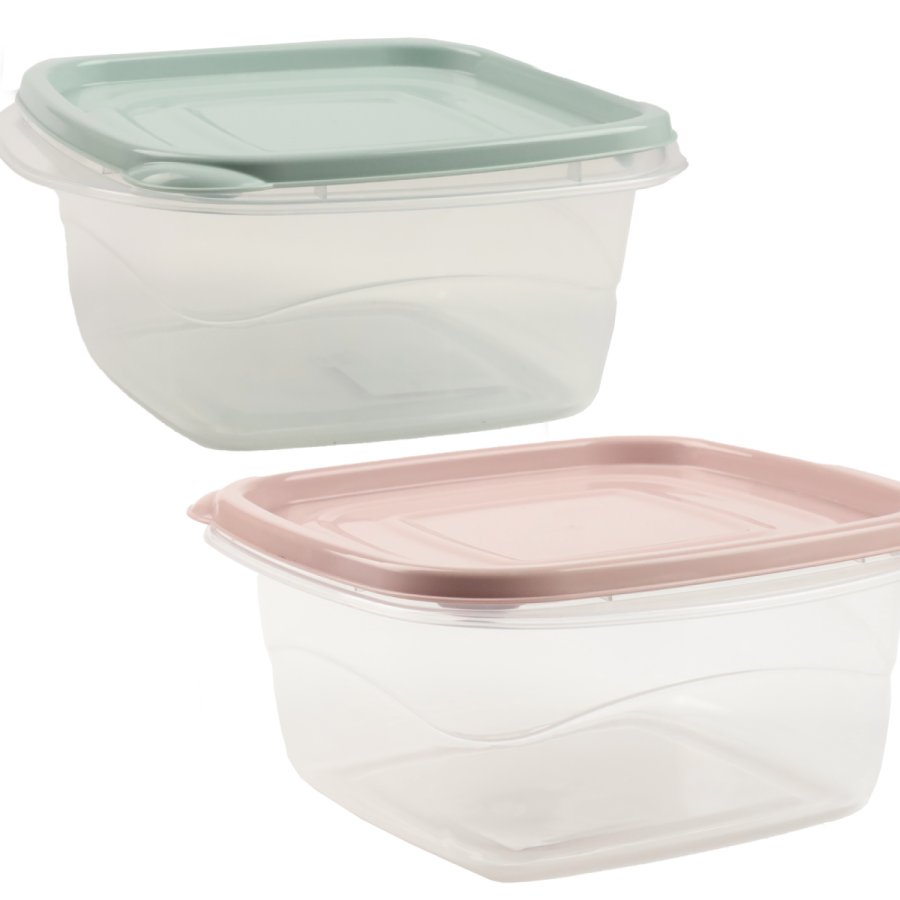 Pojemnik do przechowywania żywności "Omega" kwadratowy 1L (mix)