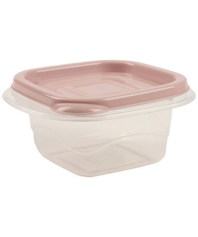 Pojemnik do przechowywania żywności "Omega" kwadratowy 0,45L (mix)