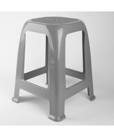 Stołek z tworzywa sztucznego szary 36,5x36,5x46cm