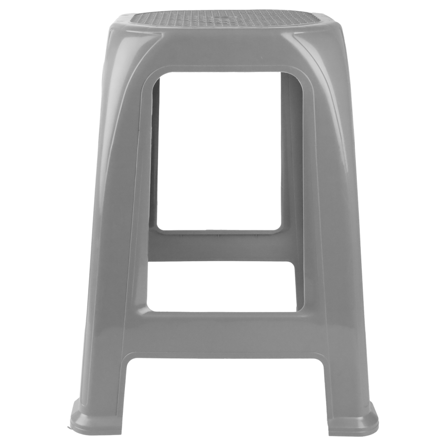 Stołek z tworzywa sztucznego szary 36,5x36,5x46cm