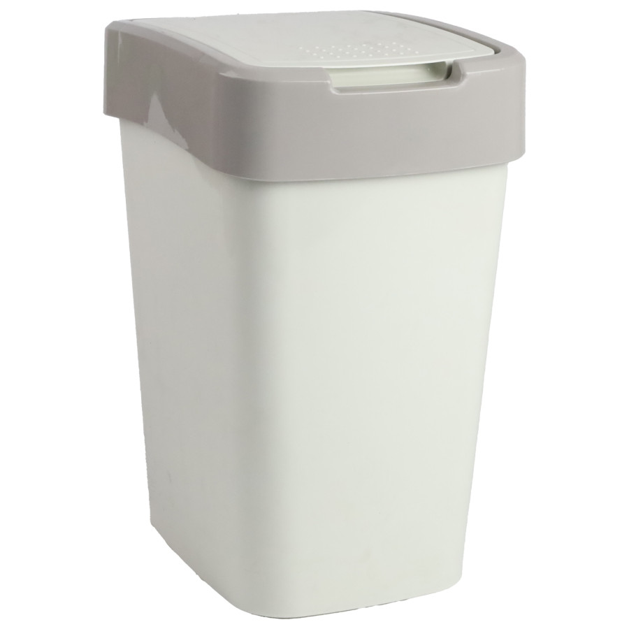 Kosz na śmieci "Euro" 10L (ecru róża/kakao)