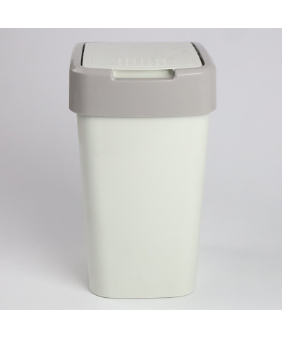 Kosz na śmieci "Euro" 10L (ecru róża/kakao)