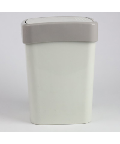 Kosz na śmieci "Euro" 45L (ecru róża/kakao)