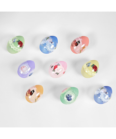 Owijki do jajek koronkowe z motywem 9 szt.