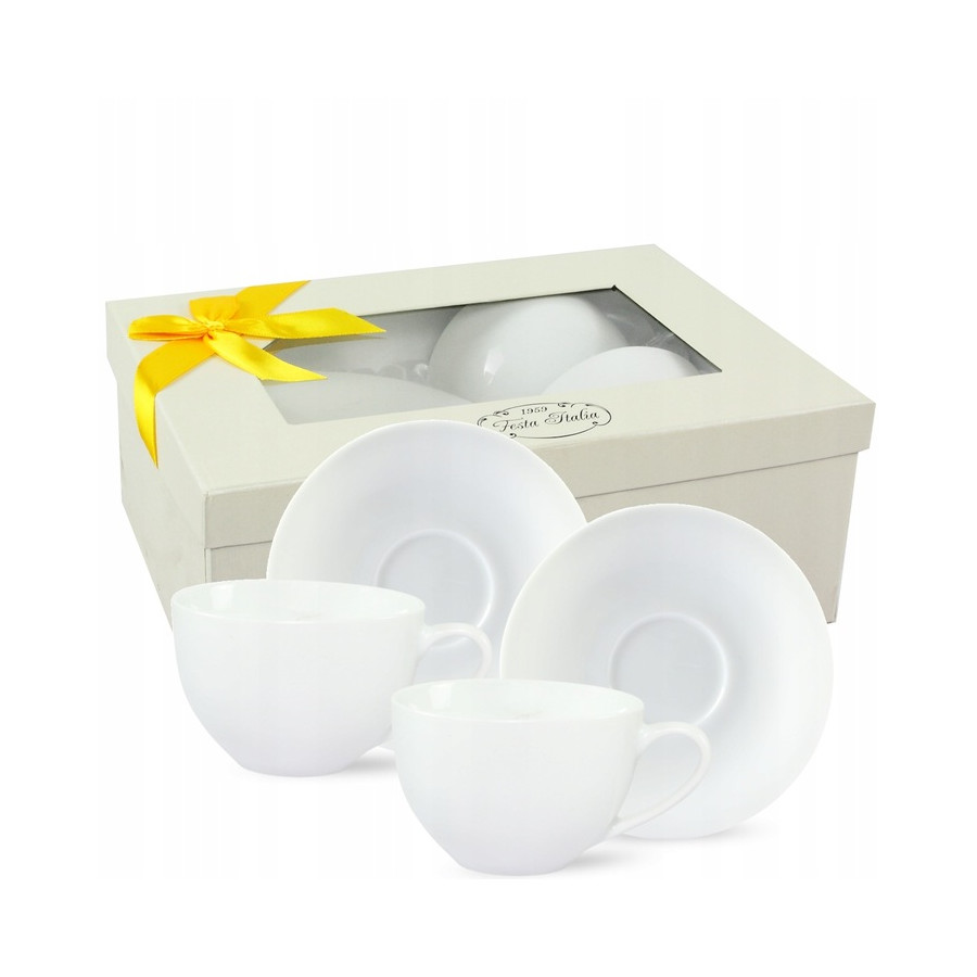 Komplet 2 filiżanek ze spodkiem MARCELLA 220ml