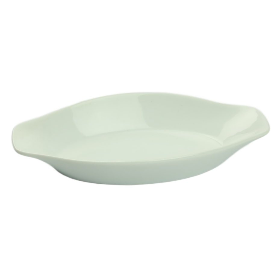 Półmisek porcelanowy biały 25x13cm