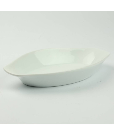 Półmisek porcelanowy biały 25x13cm