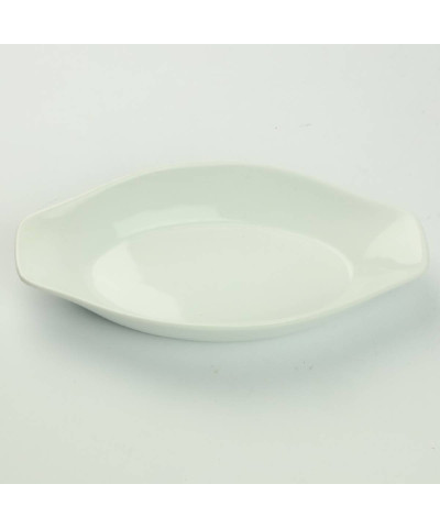 Półmisek porcelanowy biały 25x13cm
