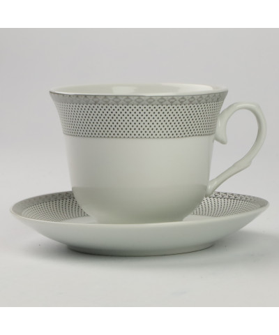 Kpl. 6 filiżanek ze spodkiem 250ml ELISA