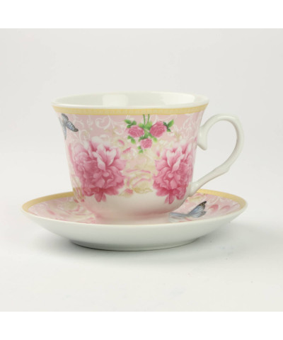 Kpl. 6 filiżanek ze spodkiem 250ml COSMEA