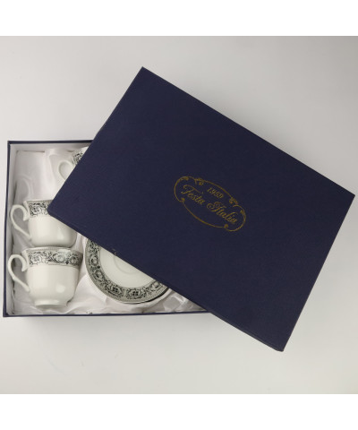 Kpl. 6 filiżanek ze spodkiem 250ml LUISA