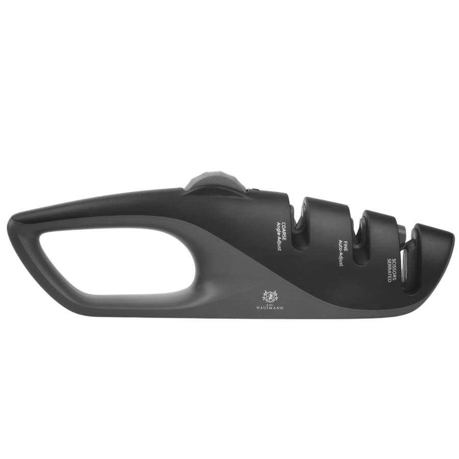 Ostrzałka do noży i nożyczek z regulacją kąta ostrzenia