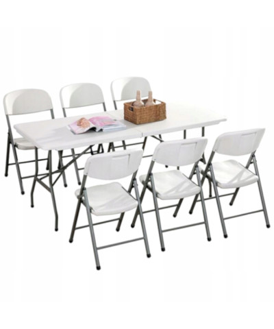 Stół cateringowy składany ogrodowy bankietowy 180x70x74 cm