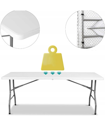 Stół cateringowy składany ogrodowy bankietowy 180x70x74 cm