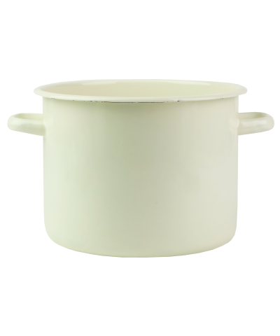 Garnek emaliowany beżowy gładki 5,5l