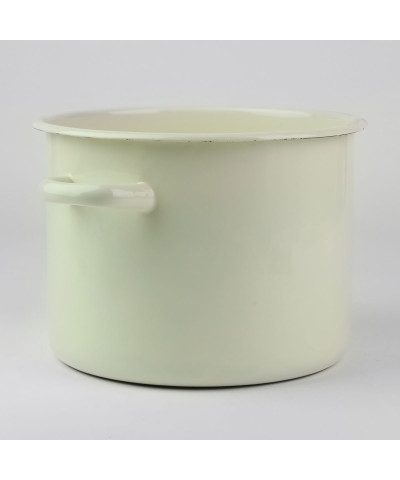 Garnek emaliowany beżowy gładki 5,5l