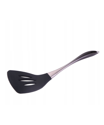 Łopatka silikonowa z rączką ze stali nierdzewnej – 33 cm