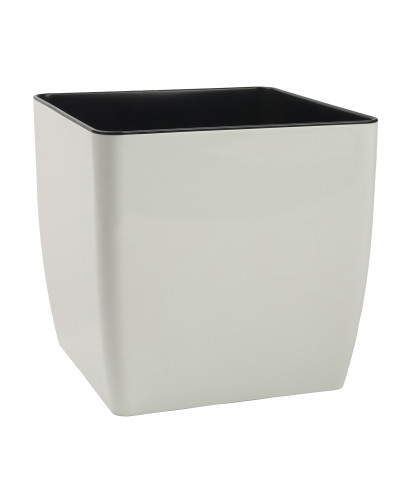 Doniczka Quadro 22x22 cm Ecru