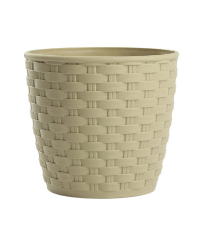 Doniczka rattan 20x18cm beż