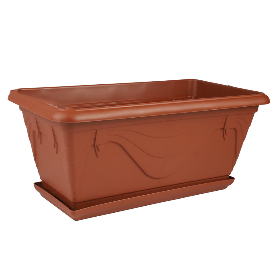 Donica Balkonowa Petunia 50x26,9 cm Terakota