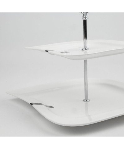 Patera dwupoziomowa ELIA srebrna