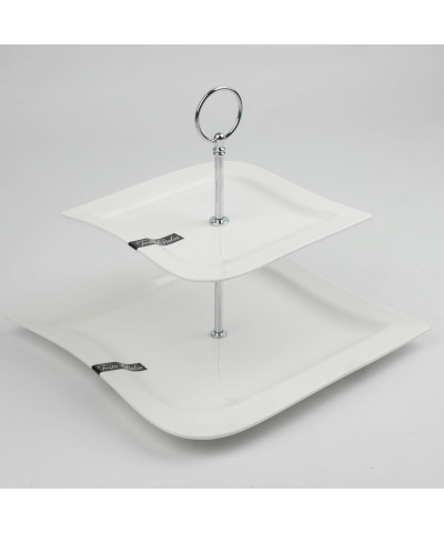 Patera dwupoziomowa ELIA srebrna