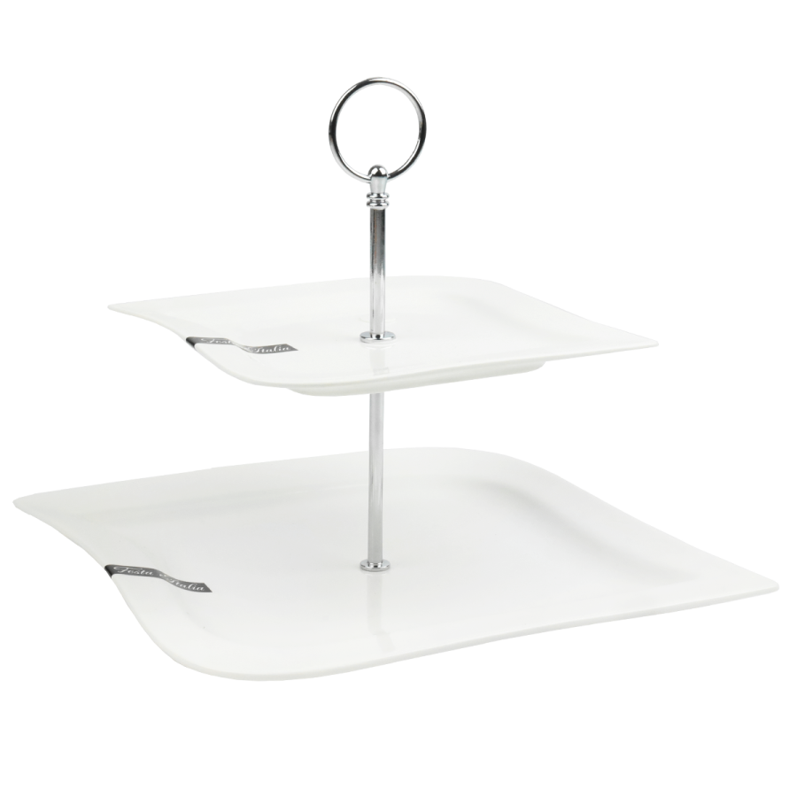 Patera dwupoziomowa ELIA srebrna