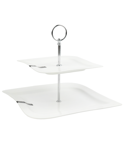 Patera dwupoziomowa ELIA srebrna