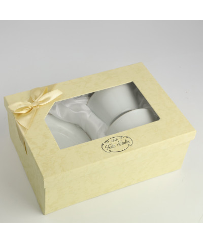 Komplet 2 filiżanek ze spodkiem CLARA 220ml