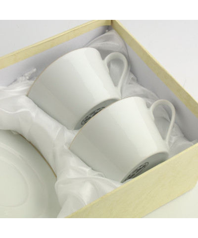 Komplet 2 filiżanek ze spodkiem CLARA 220ml