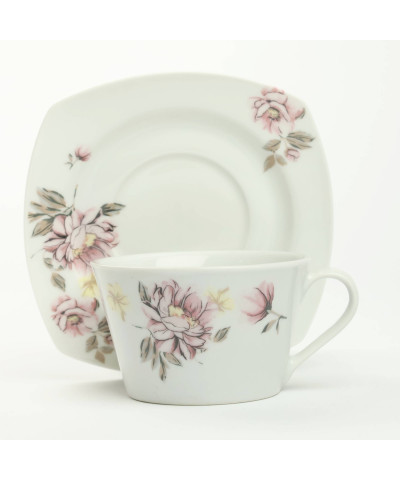 Komplet 2 filiżanek ze spodkiem ROSSA 220ml