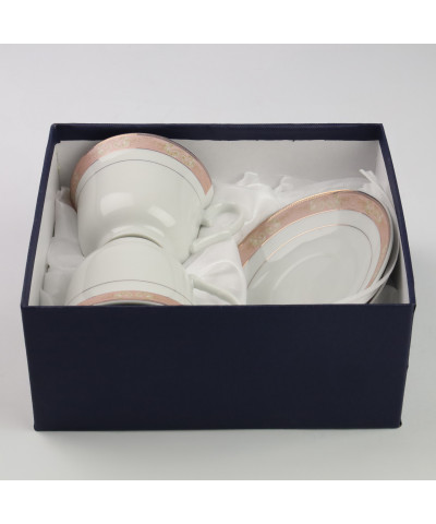 Komplet 2 filiżanek ze spodkami 250ML Elena