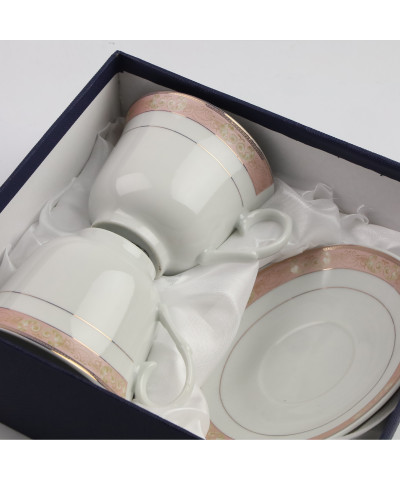 Komplet 2 filiżanek ze spodkami 250ML Elena