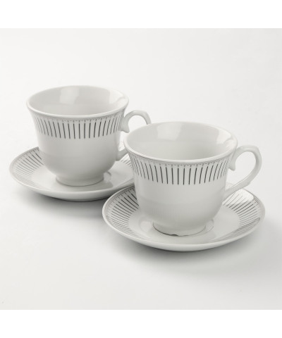 Komplet 2 filiżanek ze spodkami 250ML Delia