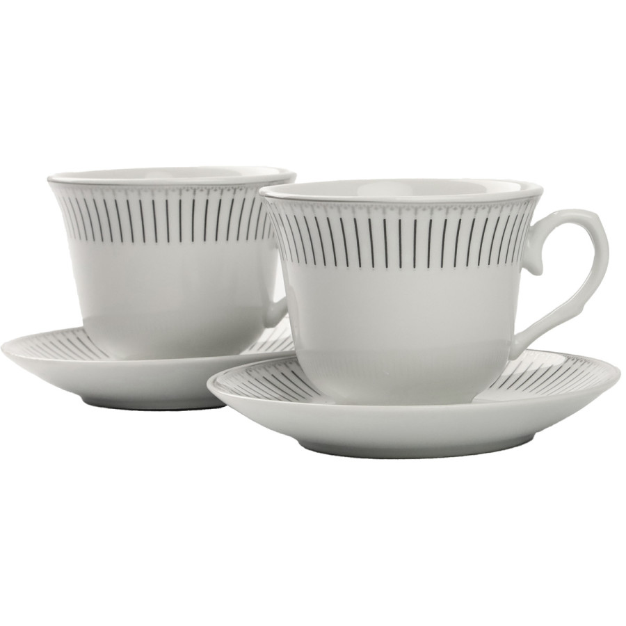 Komplet 2 filiżanek ze spodkami 250ML Delia