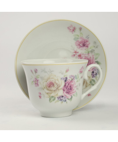 Kpl. 6 filiżanek ze spodkiem 250ml Roseto