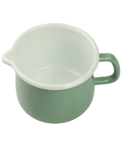 Kubek emaliowany z wylewką 1,1l zielony