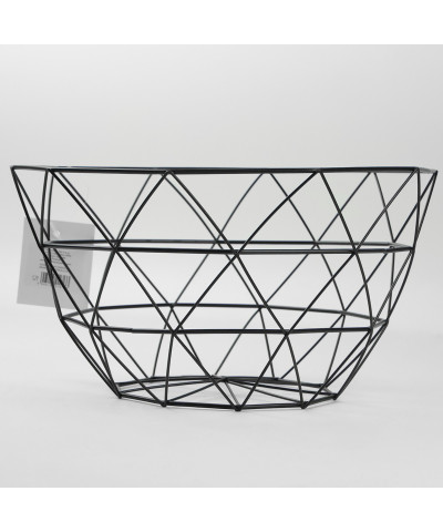 Kosz metalowy na owoce 26x6x14CM  czarny