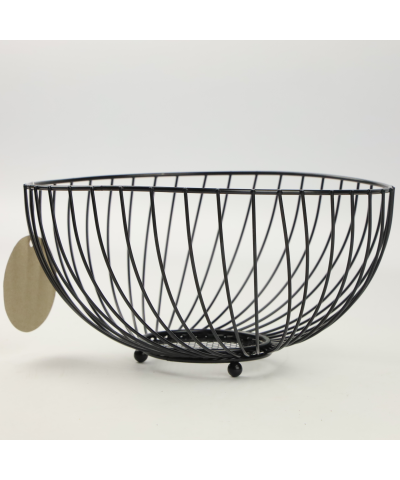 Koszyk na owoce czarny 22x22cm