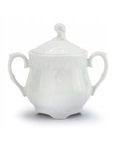 Serwis do kawy Ćmielów Rococo biała 6/21