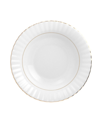 Salaterka okrągła CHODZIEŻ Iwona złoty pasek 16 cm