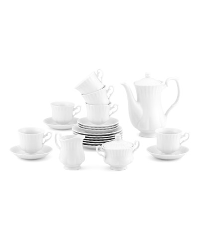 Serwis do kawy CHODZIEŻ Iwona biała 12/39