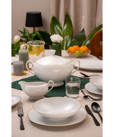 Waza do zupy CHODZIEŻ linia DALIA złota  3l