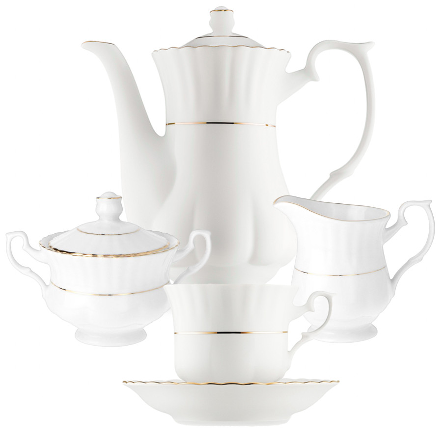 Serwis kawowy CHODZIEŻ IWONA złota 12/39