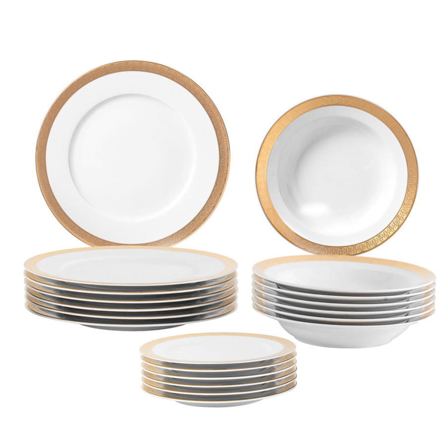 Serwis obiadowy ĆMIELÓW Margaret złota 6/18