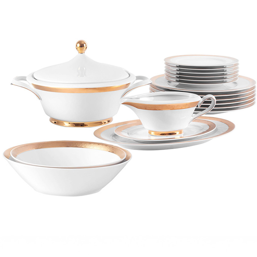 Serwis obiadowy ĆMIELÓW Margaret złota 6/25