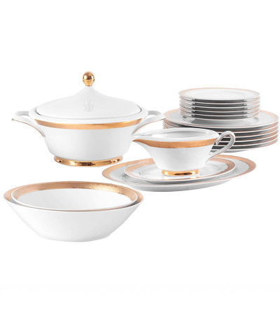 Serwis obiadowy ĆMIELÓW Margaret złota 6/25